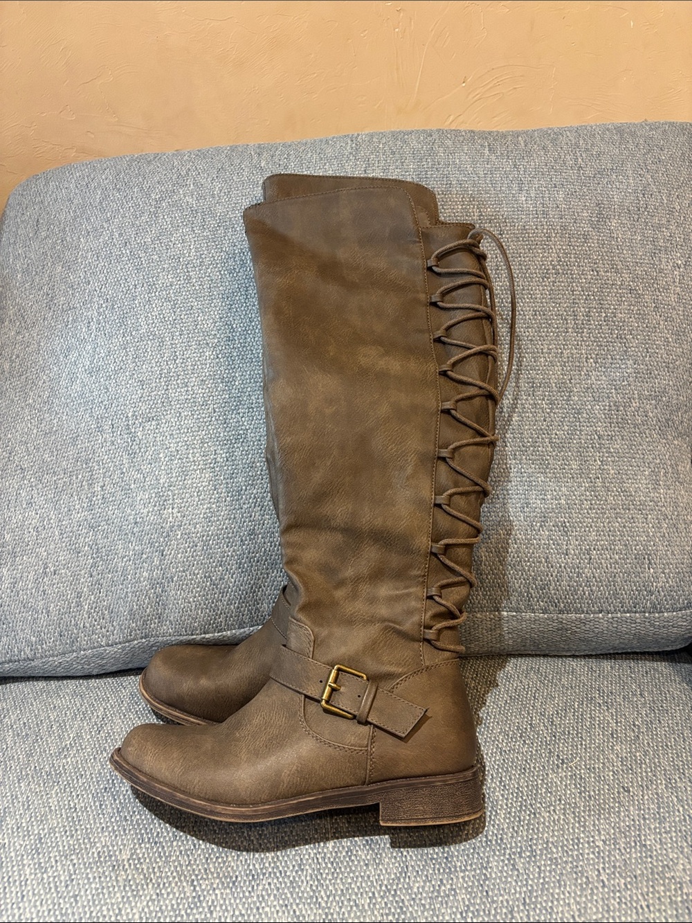 Justfab Priscilla lace up tall boots! 6